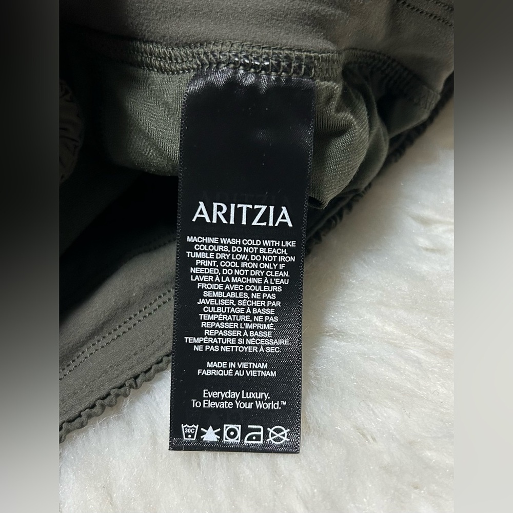 Aritzia Size S Golden MoveTech Brisk Pants Track Lined Dark Olive Green - Picture 14 of 16